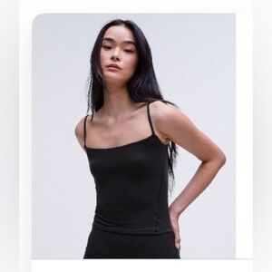 Lululemon Wundermost Ultra-Soft Nulu Spaghetti-Strap Cami Tank Top - XL - Black